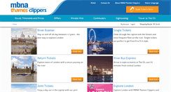 Desktop Screenshot of booking.thamesclippers.com